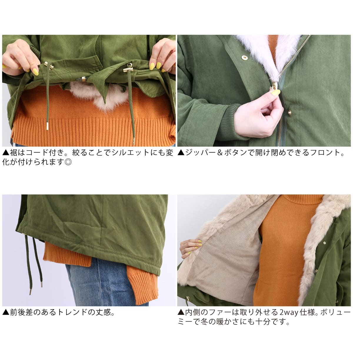 ZAMPA The mpa мех кролика имеется Short Mod's Coat z23277 женский внешний милитари жакет модный a- Ben обычно используя практический 