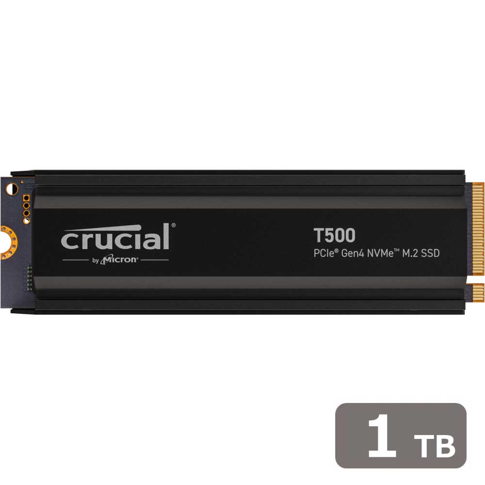 CT1000T500SSD5JP ［Crucial T500 with heatsink M.2 Type2280 NVMe 1TB］