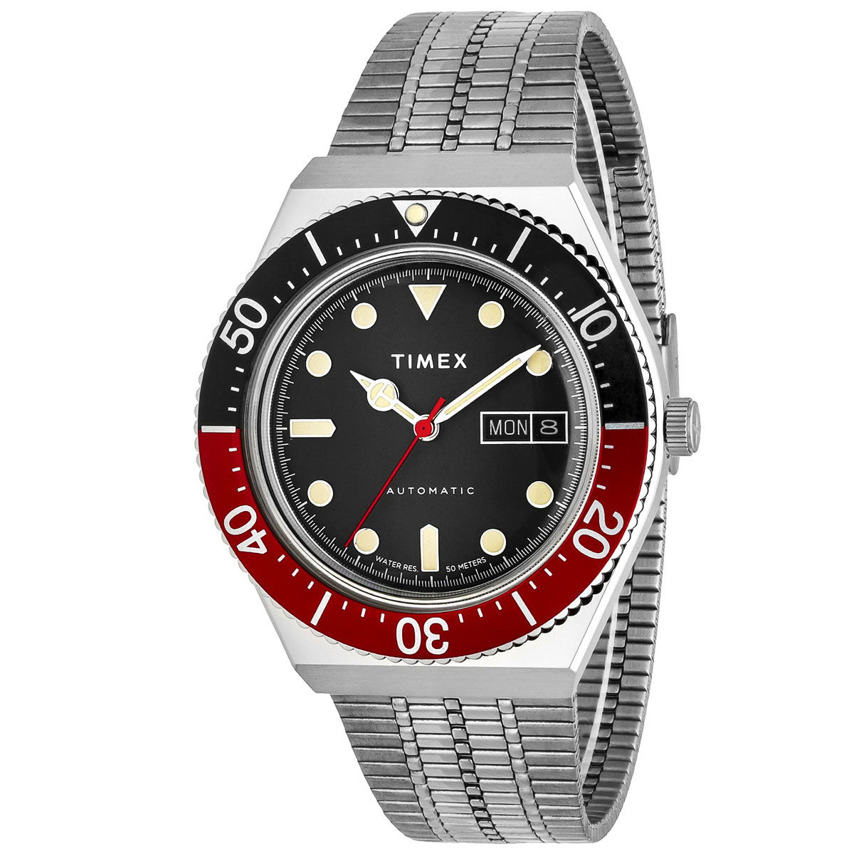 TIMEX TIMEX Q TIMEX M79 オートマチック TW2U83400 （ブラック×レッド 