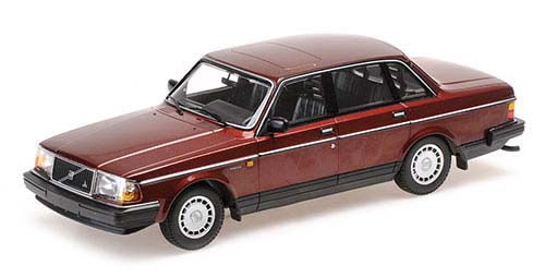 ミニチャンプス ボルボ 240 GL 1986 ダークレッドメタリック （1