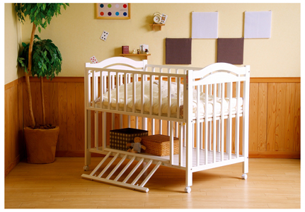 ヤマサキ スリーオープンベッド b-sideDX（ナチュラル） ベビー