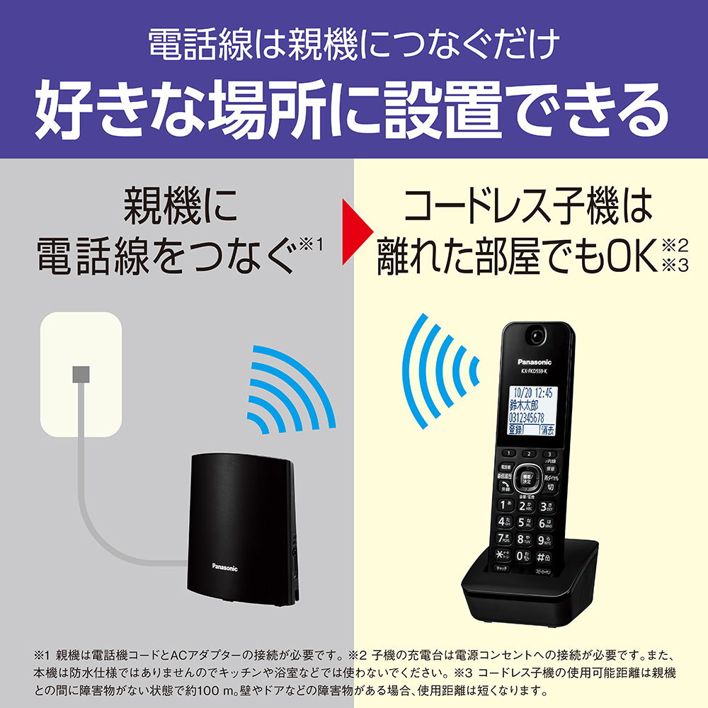  Panasonic digital cordless . story vessel ( cordless handset 1 pcs attaching ) black Panasonic VE-GDL48DL-K returned goods kind another A