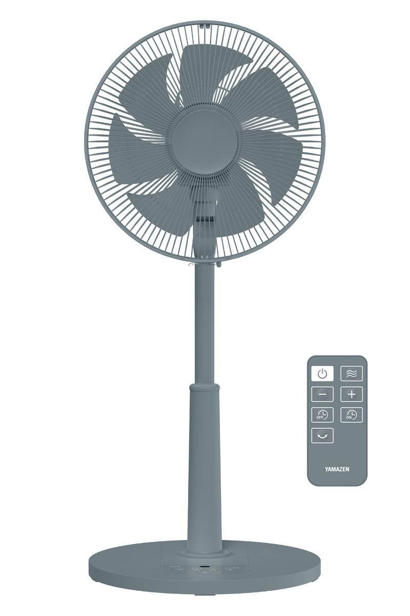 山善 30cm DC リビング扇風機 RLX-CP030-A ブルーグレー 扇風機本体の商品画像