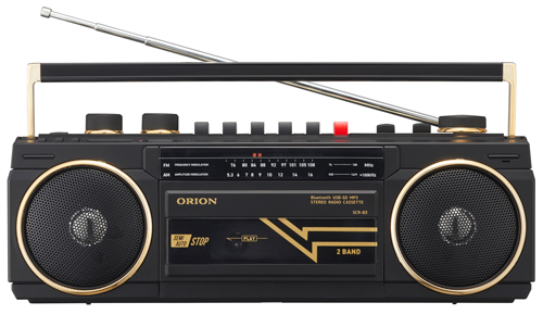 ORION Bluetooth機能搭載 ステレオラジオカセット SCR-B3 ブラックの商品画像