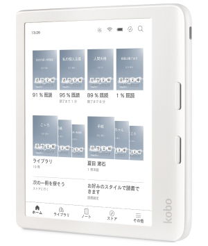 kobo электронная книга Kobo Libra Colour ( белый ) 7 дюймовый 32G водонепроницаемый модель N428-KJ-WH-S-CK возвращенный товар вид другой A