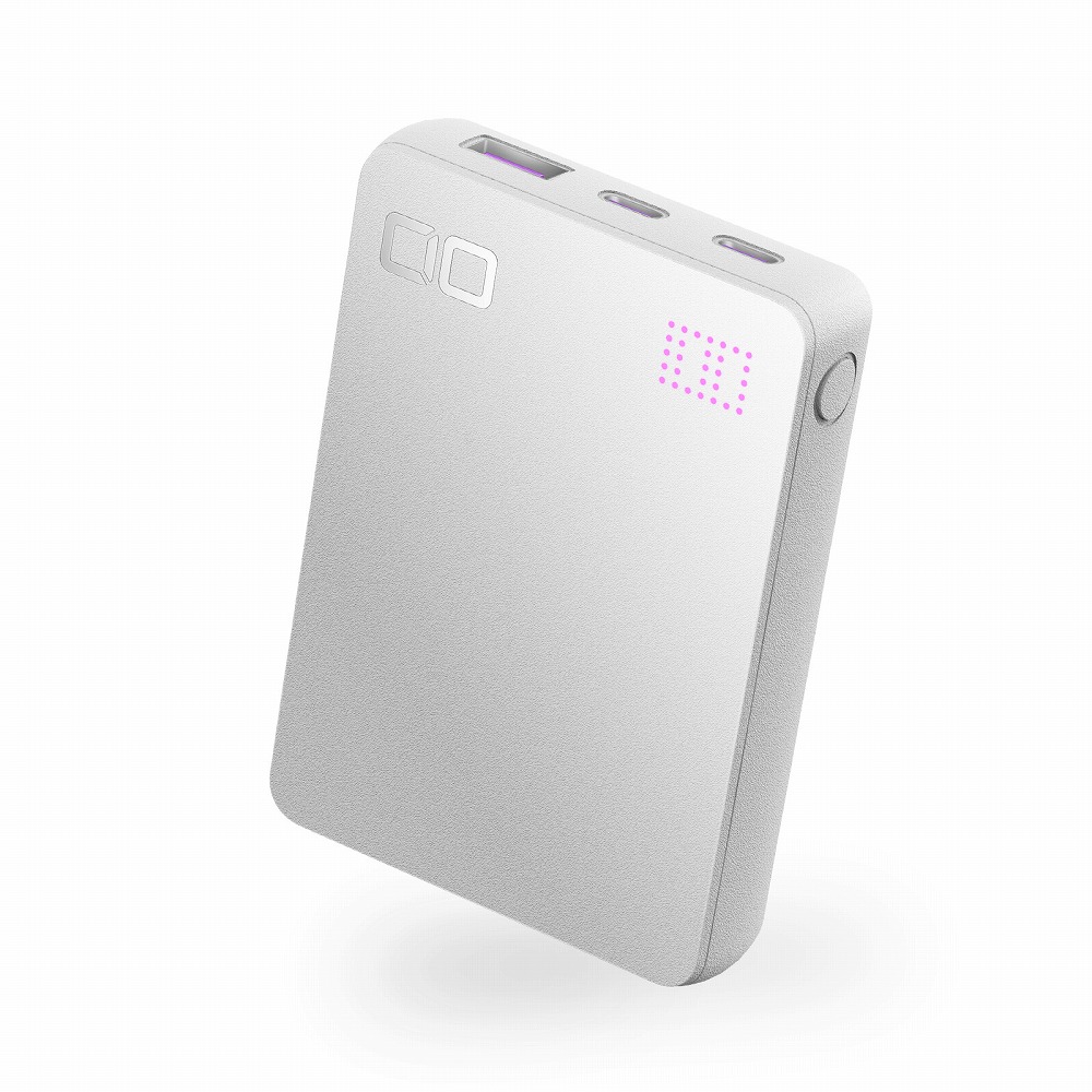 CIO-MB35W2C1A-10000-S-WH （SMARTCOBY Pro SLIM 35W 薄型 モバイルバッテリー Type-C×2/USB-A×1 10000mAh ホワイト）の商品画像