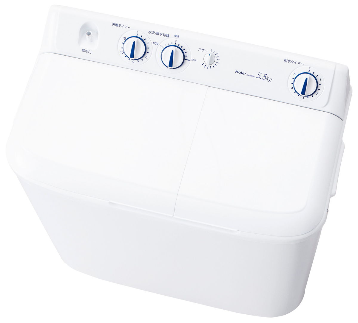 Haier 5.5kg 二槽式洗濯機 JW-W55G（W） （ホワイト） 洗濯機本体 - 最 