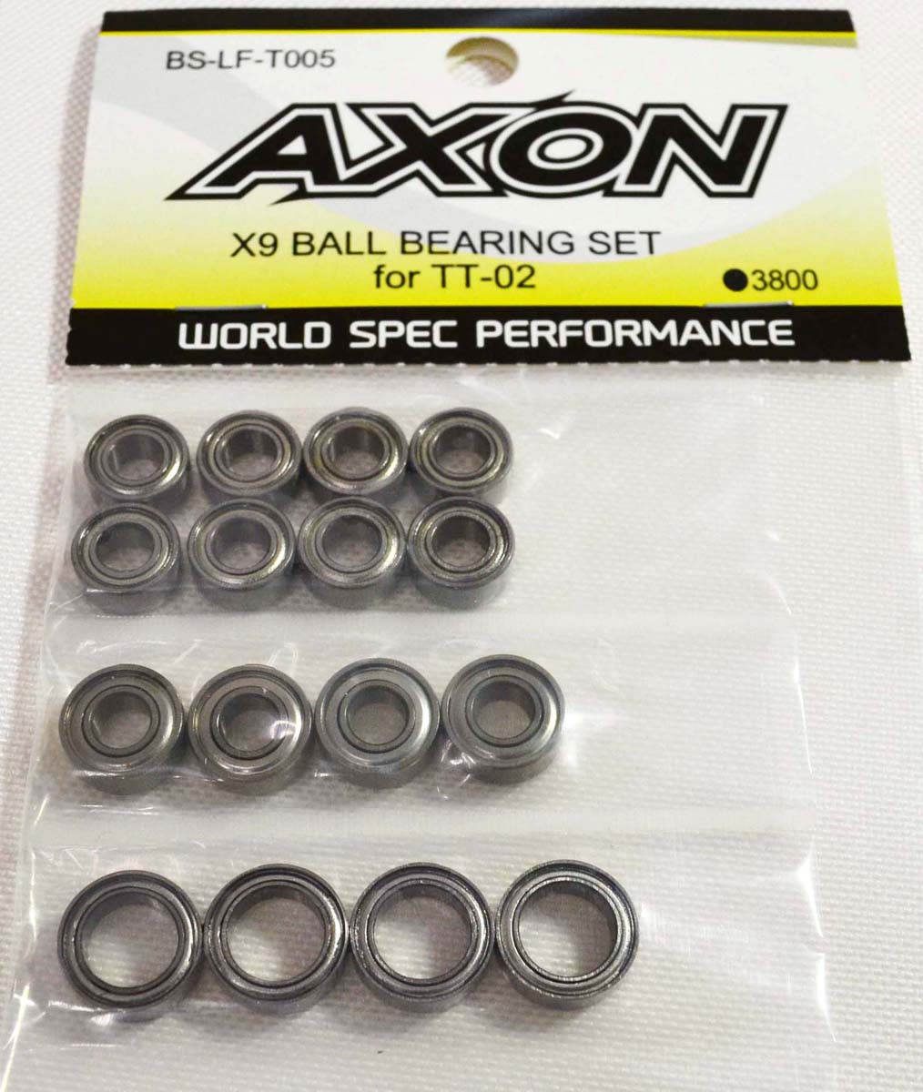 AXON X9 BALL BEARING SET for TT-02 BS-LF-T005 ラジコンパーツ、アクセサリーの商品画像