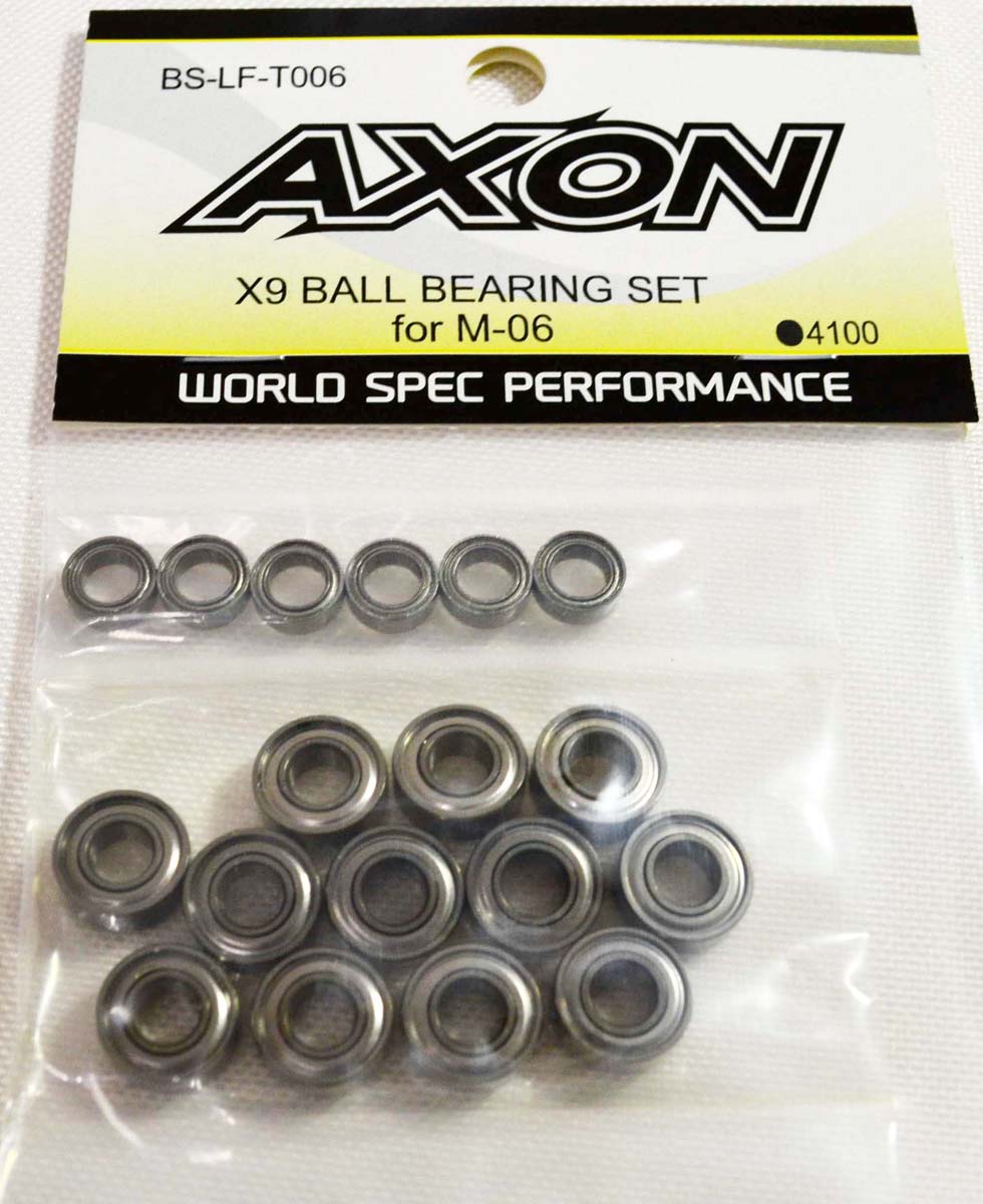 AXON X9 BALL BEARING SET for M-06 BS-LF-T006 ラジコンパーツ、アクセサリーの商品画像