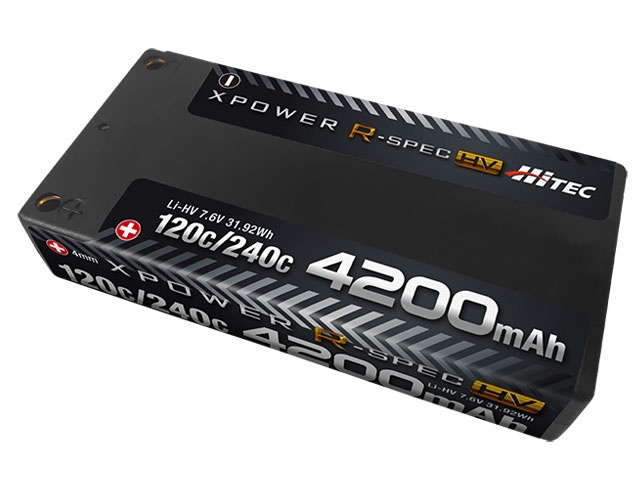 バッテリー XPOWER R-SPEC Li-HV 7.6V 4200mAh 120C/240C XPRHV4200S-Bの商品画像