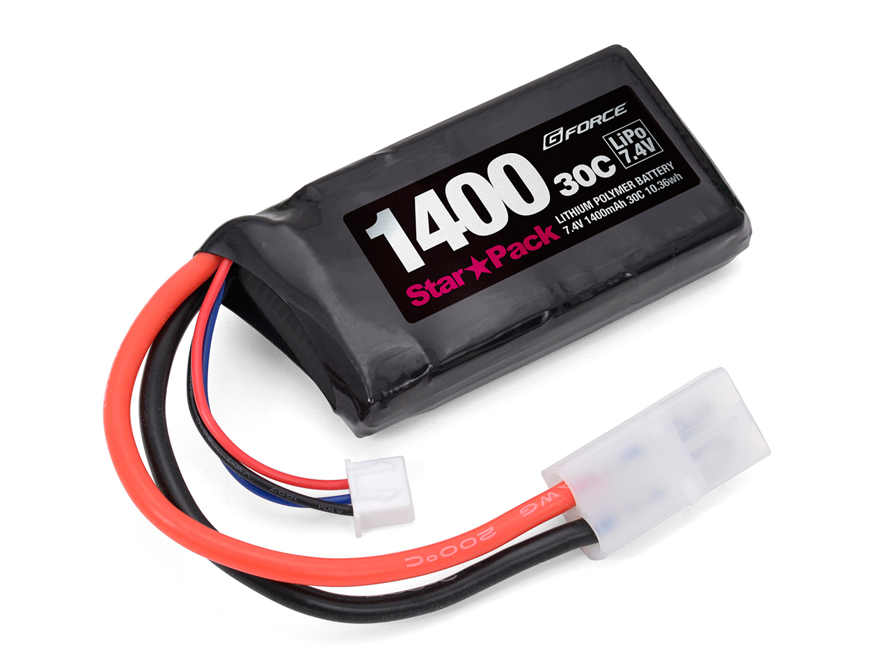 ジーフォース バッテリー Star Pack LiPo 7.4V 1400mAh 30C GFG201 ラジコンパーツ、アクセサリーの商品画像