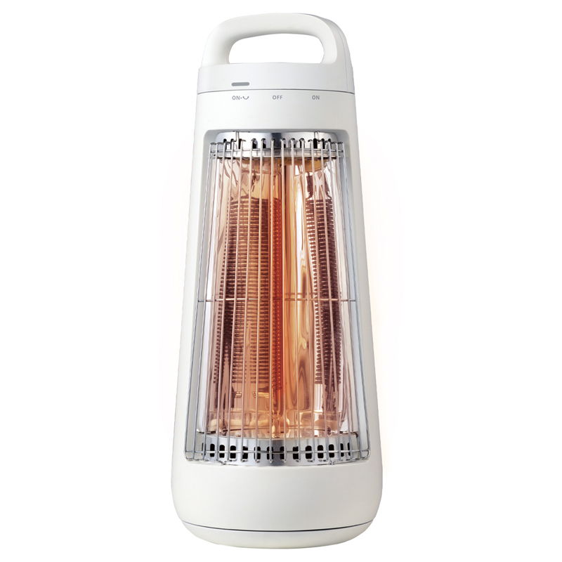 QUADS 自動首振り機能付きカーボンヒーター CONE（コーン）QS425IV（アイボリー）