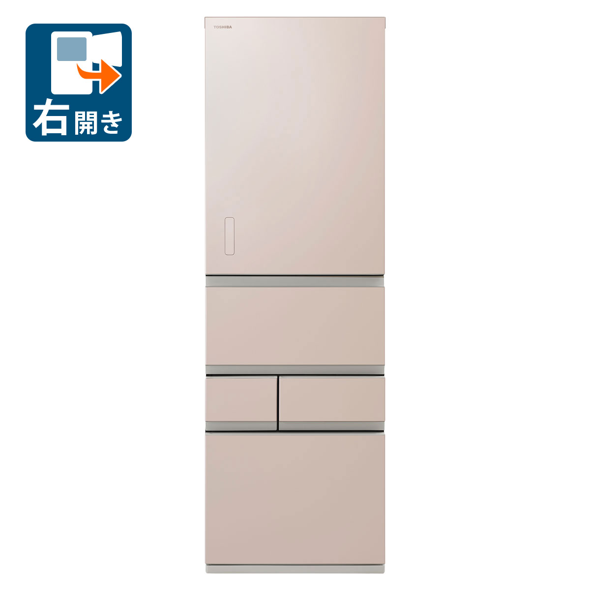 TOSHIBA GR-W500GTM（NS）（エクリュゴールド） vegeta 冷蔵庫の商品画像