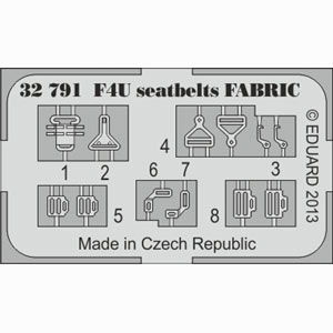 エデュアルド F4U コルセア シートベルト バックル カラーエッチングパーツ（1/32スケール カラーエッチングパーツ EDU32791） ミリタリー模型の商品画像