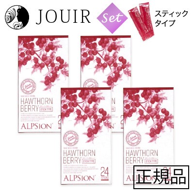 ALPSion アルピジョン ビオ ハーブサンザシ スティックタイプ（15ml×24本入）×4個 栄養ドリンク、美容健康飲料の商品画像