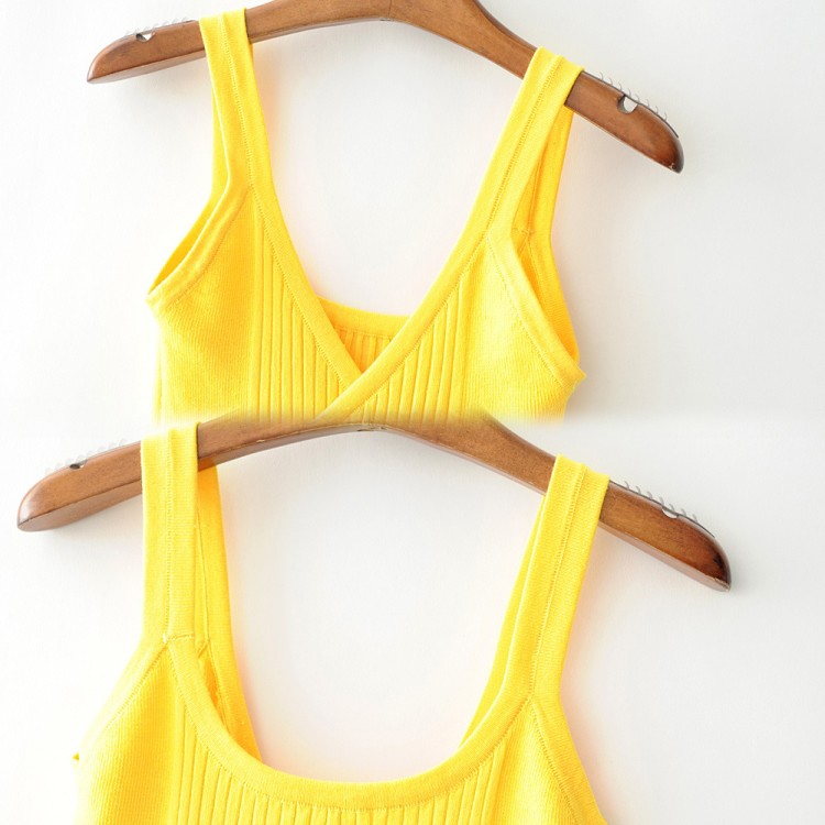 タンクトップ ダンス レッスン インナー ストレッチニット タンク ショート丈 送料無料