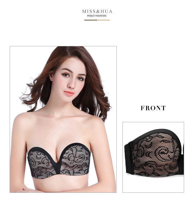 ストラップレスブラ 肩見せ 肩紐無し 盛れる ワイヤレスブラ メール便送料無料 width=