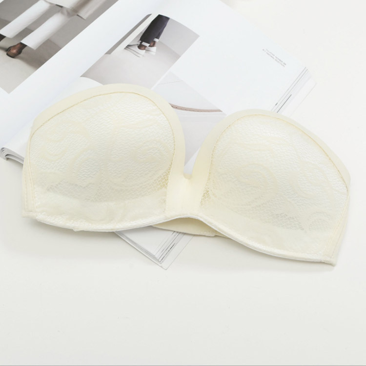 ストラップレスブラ 肩見せ 肩紐無し 盛れる ワイヤレスブラ メール便送料無料 width=