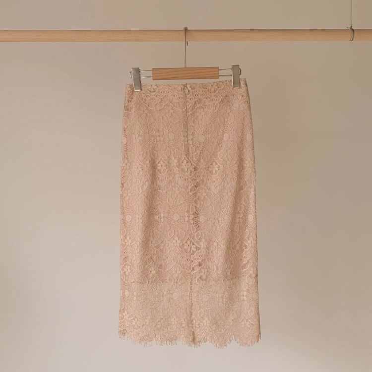 レース スカート レディース ミモレ丈 膝丈 韓国 送料無料 Dazzle ダズル