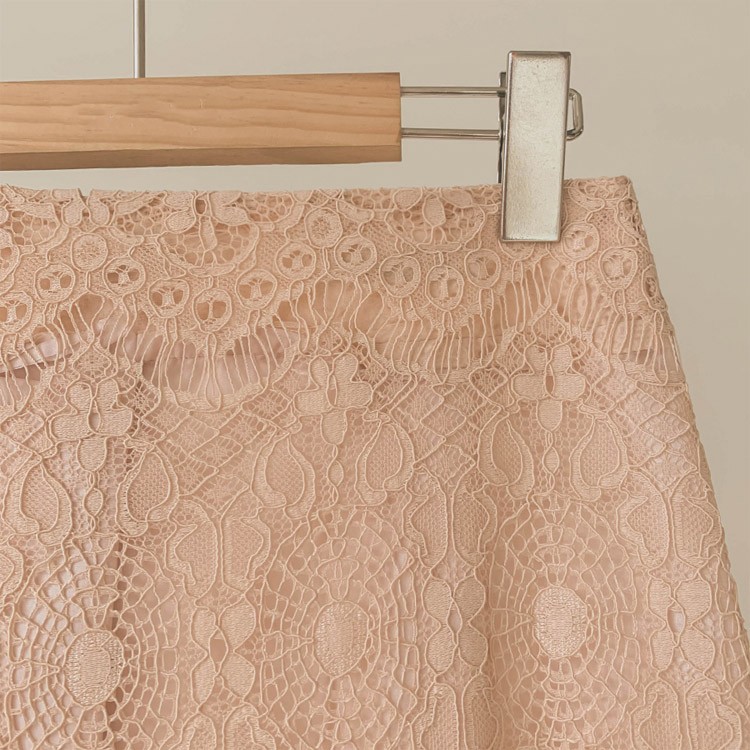 レース スカート レディース ミモレ丈 膝丈 韓国 送料無料 Dazzle ダズル