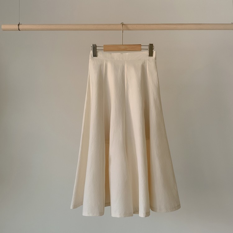 フレアスカート ロングスカート レディース 無地 韓国ファッション 送料無料 Dazzle ダズル