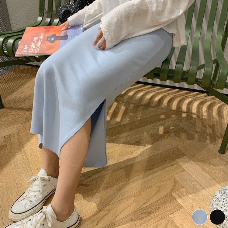 タイトスカート レディース スリット ロングスカート 韓国 送料無料 Dazzle ダズル