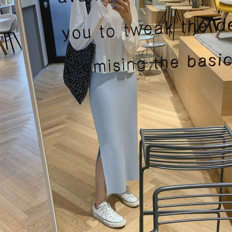 タイトスカート レディース スリット ロングスカート 韓国 送料無料 Dazzle ダズル