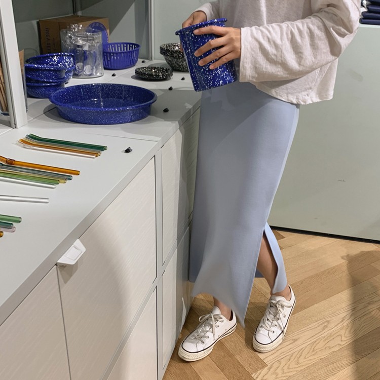 タイトスカート レディース スリット ロングスカート 韓国 送料無料 Dazzle ダズル