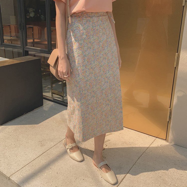 花柄スカート ロング レディース スカート ラップスカート 韓国 送料無料 Dazzle ダズル