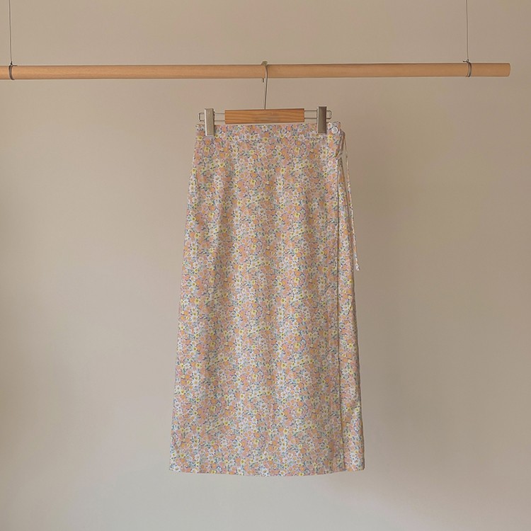 花柄スカート ロング レディース スカート ラップスカート 韓国 送料無料 Dazzle ダズル