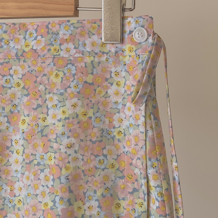 花柄スカート ロング レディース スカート ラップスカート 韓国 送料無料 Dazzle ダズル