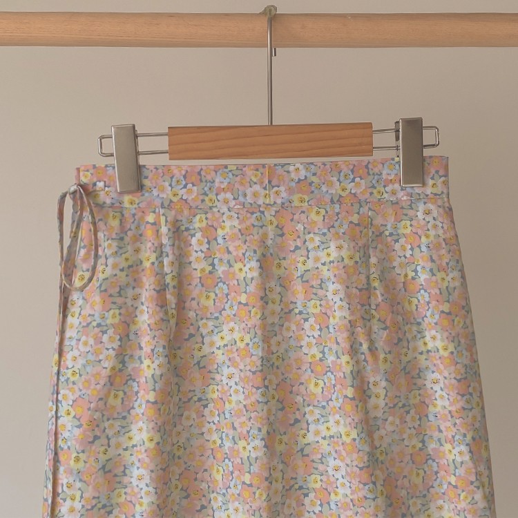 花柄スカート ロング レディース スカート ラップスカート 韓国 送料無料 Dazzle ダズル