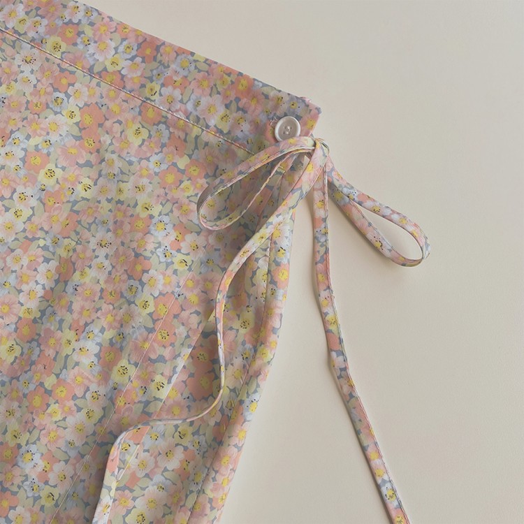 花柄スカート ロング レディース スカート ラップスカート 韓国 送料無料 Dazzle ダズル