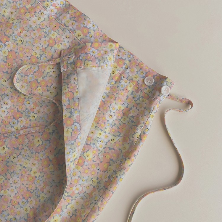 花柄スカート ロング レディース スカート ラップスカート 韓国 送料無料 Dazzle ダズル