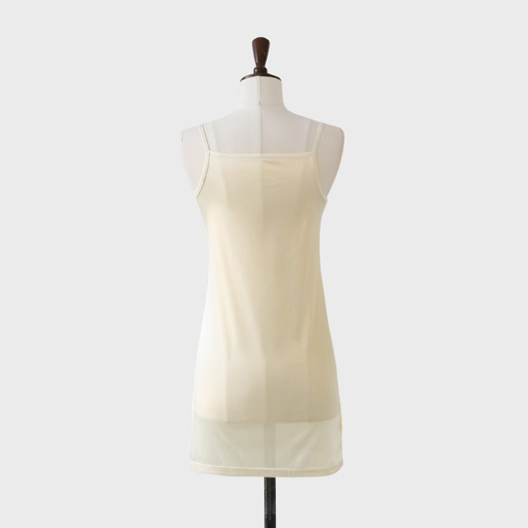 ペチコート ワンピース スリップ キャミソール インナー 膝上 透け防止 インナースリップ シンプル Dazzle ダズル