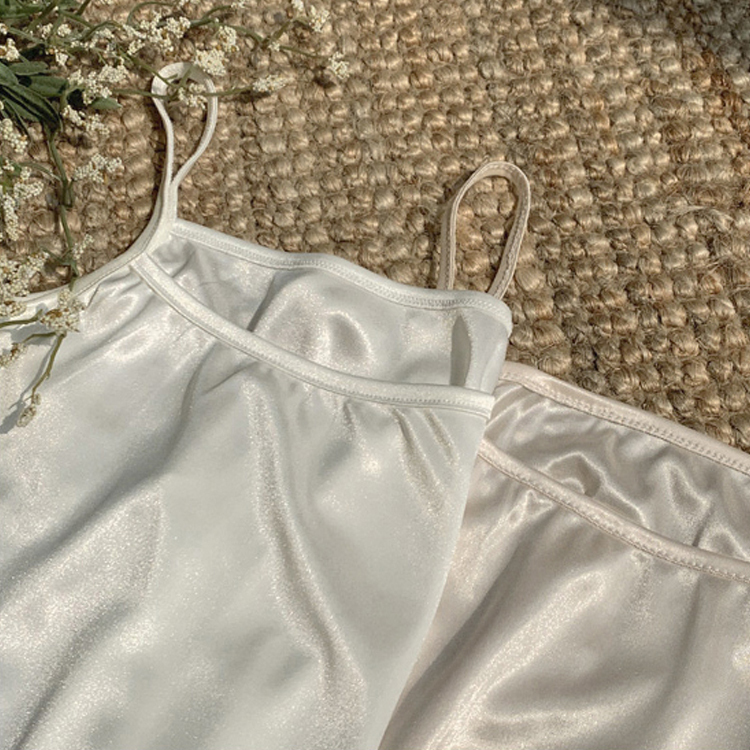 ペチコート ワンピース スリップ キャミソール インナー 膝上 透け防止 インナースリップ シンプル Dazzle ダズル