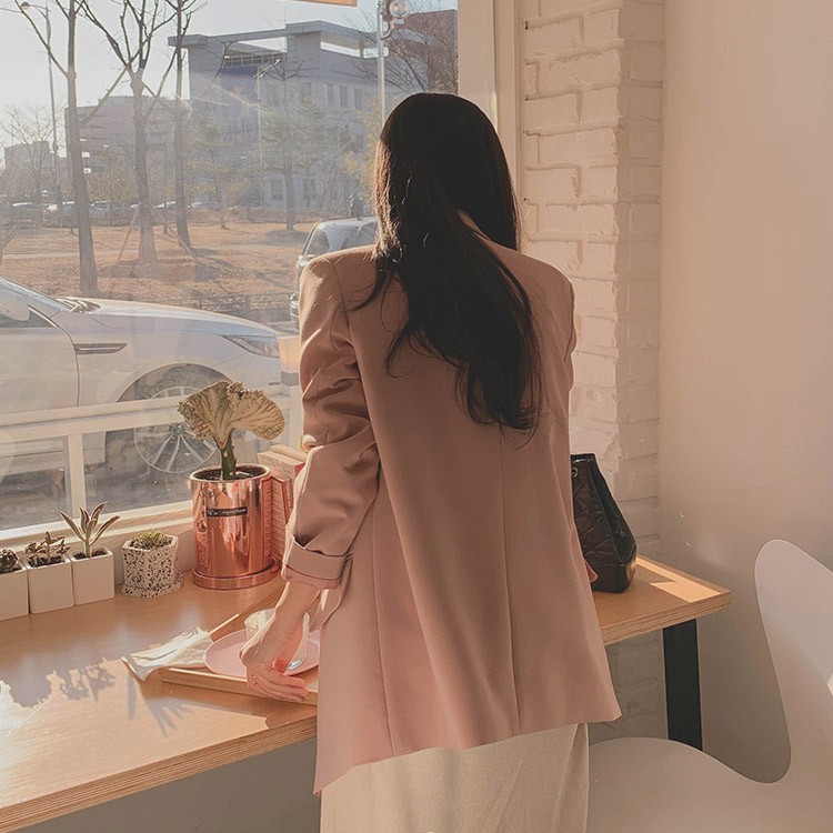 ジャケット セミロング レディース テラードジャケット 韓国 Dazzle ダズル