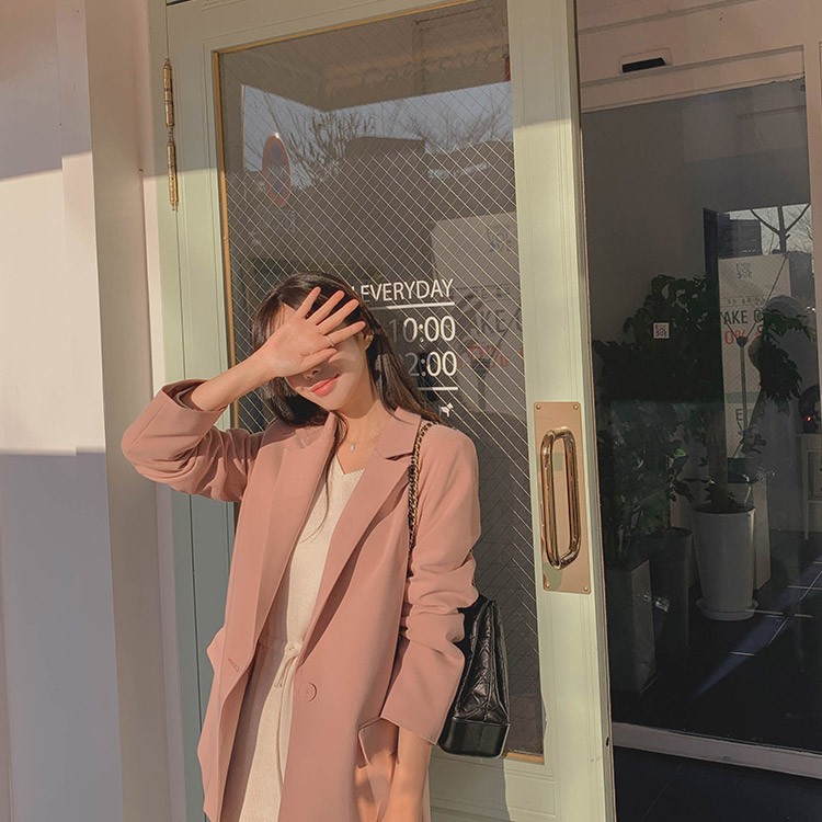 ジャケット セミロング レディース テラードジャケット 韓国 Dazzle ダズル