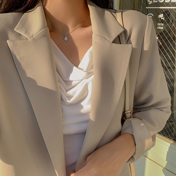 ジャケット セミロング レディース テラードジャケット 韓国 Dazzle ダズル