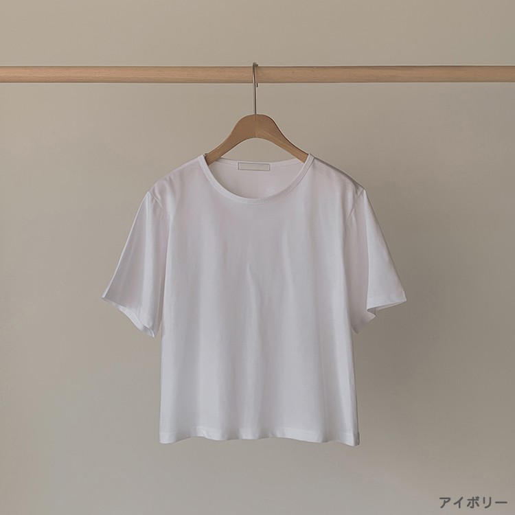 Tシャツ レディース 半袖 ショート丈 韓国 送料無料 ジョイフィール joyfeel