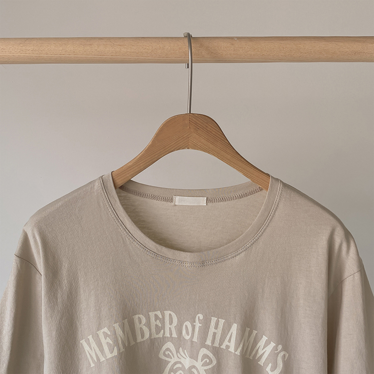 Tシャツ 5分袖 レディース 半袖 プリント かわいい 韓国ファッション 送料無料 ジョイフィール joyfeel