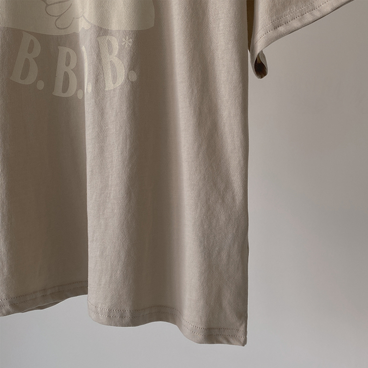 Tシャツ 5分袖 レディース 半袖 プリント かわいい 韓国ファッション 送料無料 ジョイフィール joyfeel