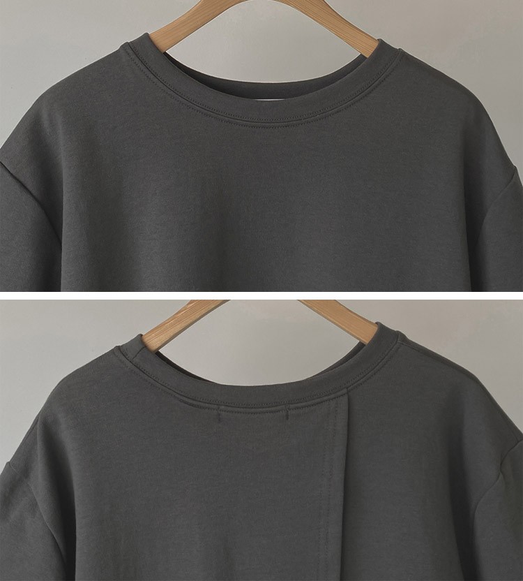 Tシャツ レディース 半袖 背中みせ ゆったり バックシャン 韓国ファッション 送料無料 ジョイフィール joyfeel