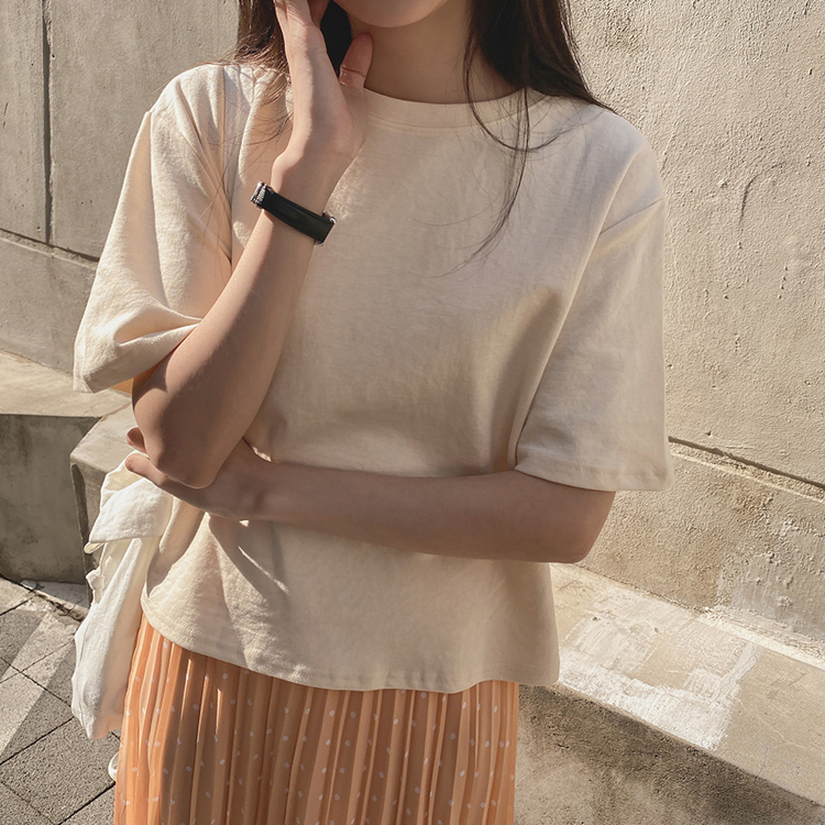 Tシャツ レディース 半袖 背中みせ ゆったり バックシャン 韓国ファッション 送料無料 ジョイフィール joyfeel