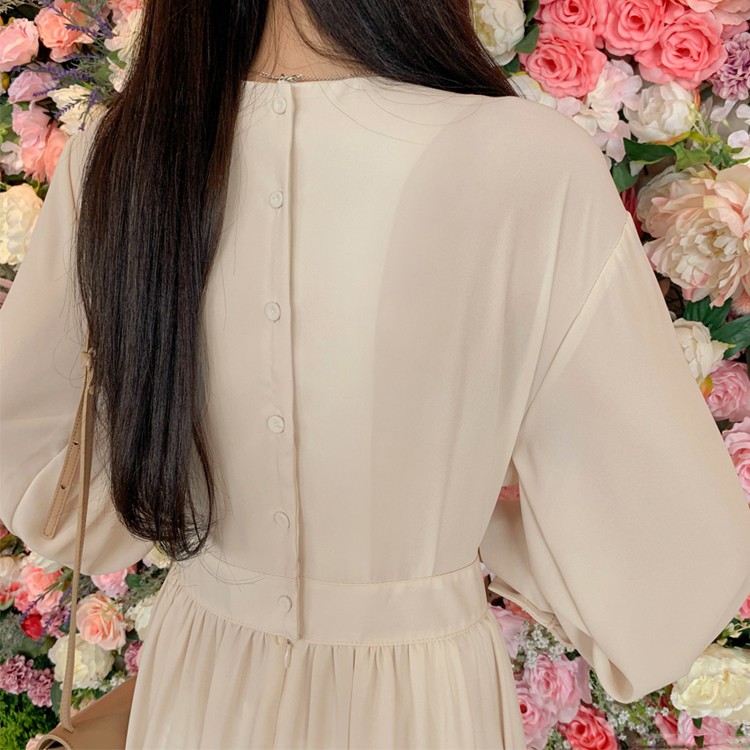 ワンピース 無地 ロング レディース 韓国ファッション 送料無料 ジョイフィール joyfeel