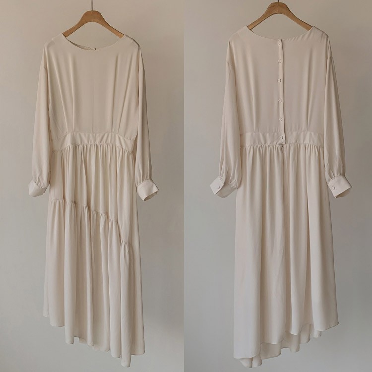 ワンピース 無地 ロング レディース 韓国ファッション 送料無料 ジョイフィール joyfeel