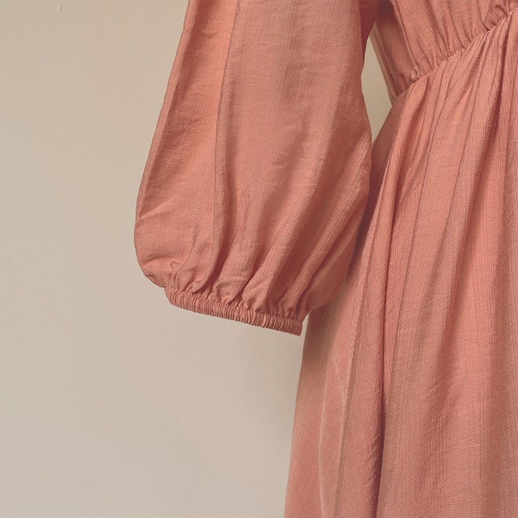 ワンピース 膝丈 フリル ガーリー フェミニン レディース 韓国ファッション 送料無料 ジョイフィール joyfeel