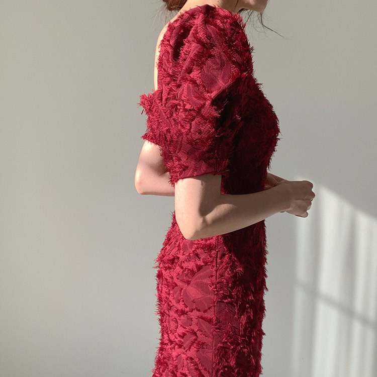 ドレス レディース パーティードレス 半袖 韓国 送料無料 Dazzle ダズル