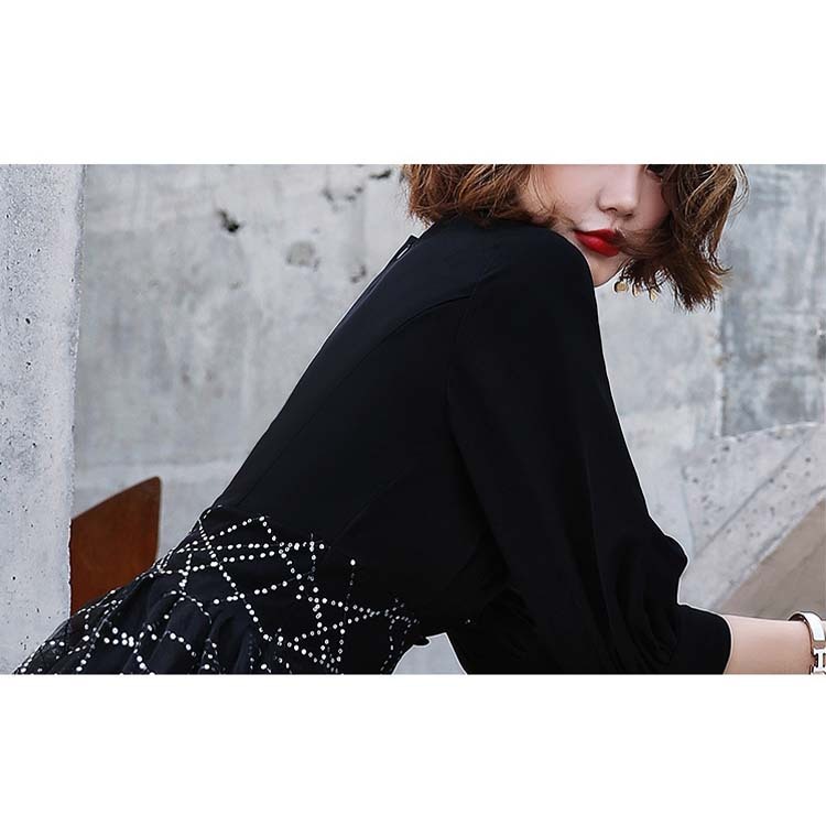 ドレス レディース パーティードレス ショート丈 チュール 5分袖 袖あり Vネック イブニングドレス フレア 切り替え パーティー 体系カバー 謝恩会

 ジョイフィール joyfeel