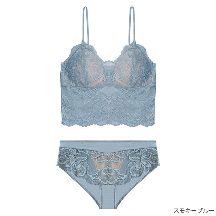 レースブラ セット 上下セット インナー キャミソール レース ショーツ ノンワイヤー Dazzle ダズル